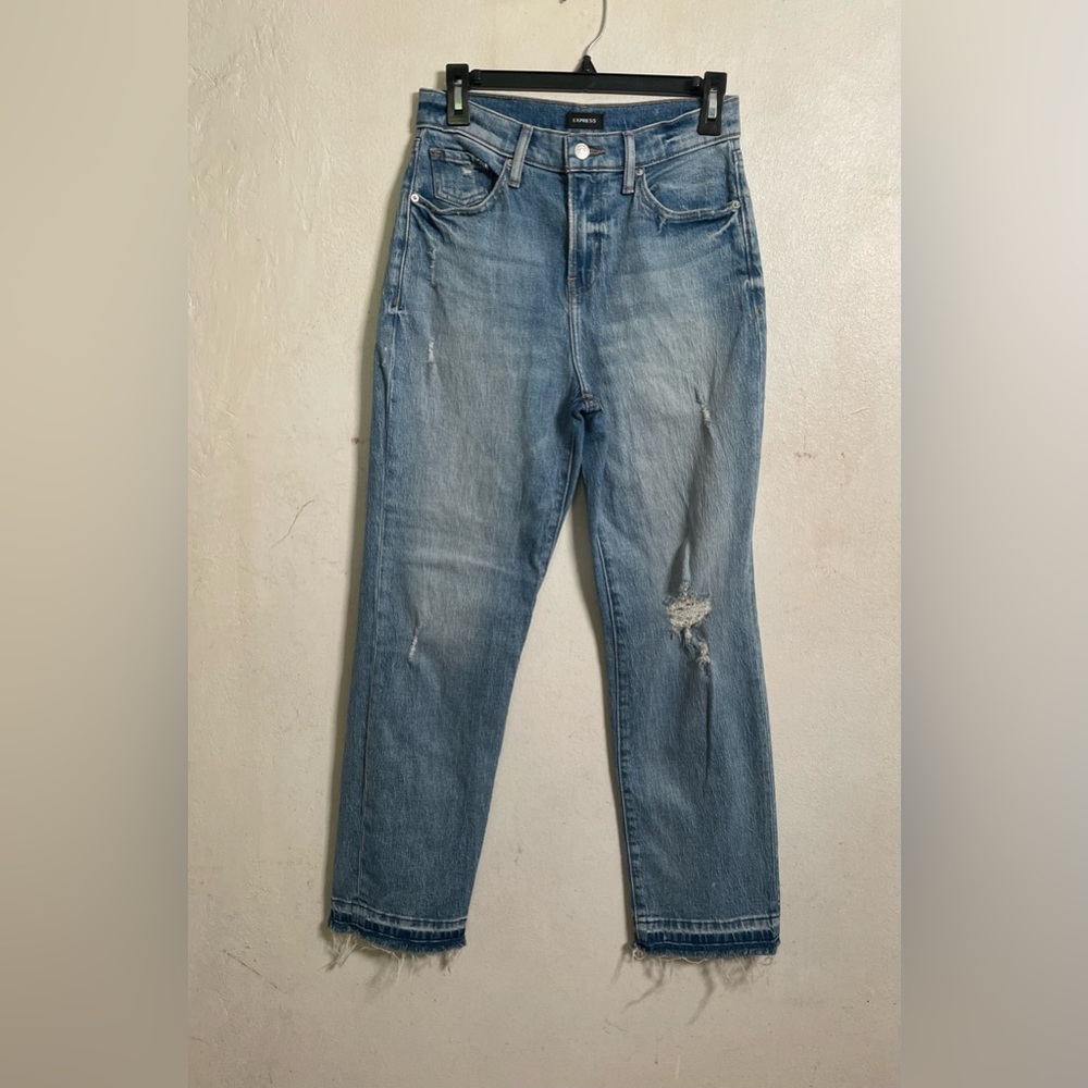 Express Straight Ankle High-Rise Jean For Womens